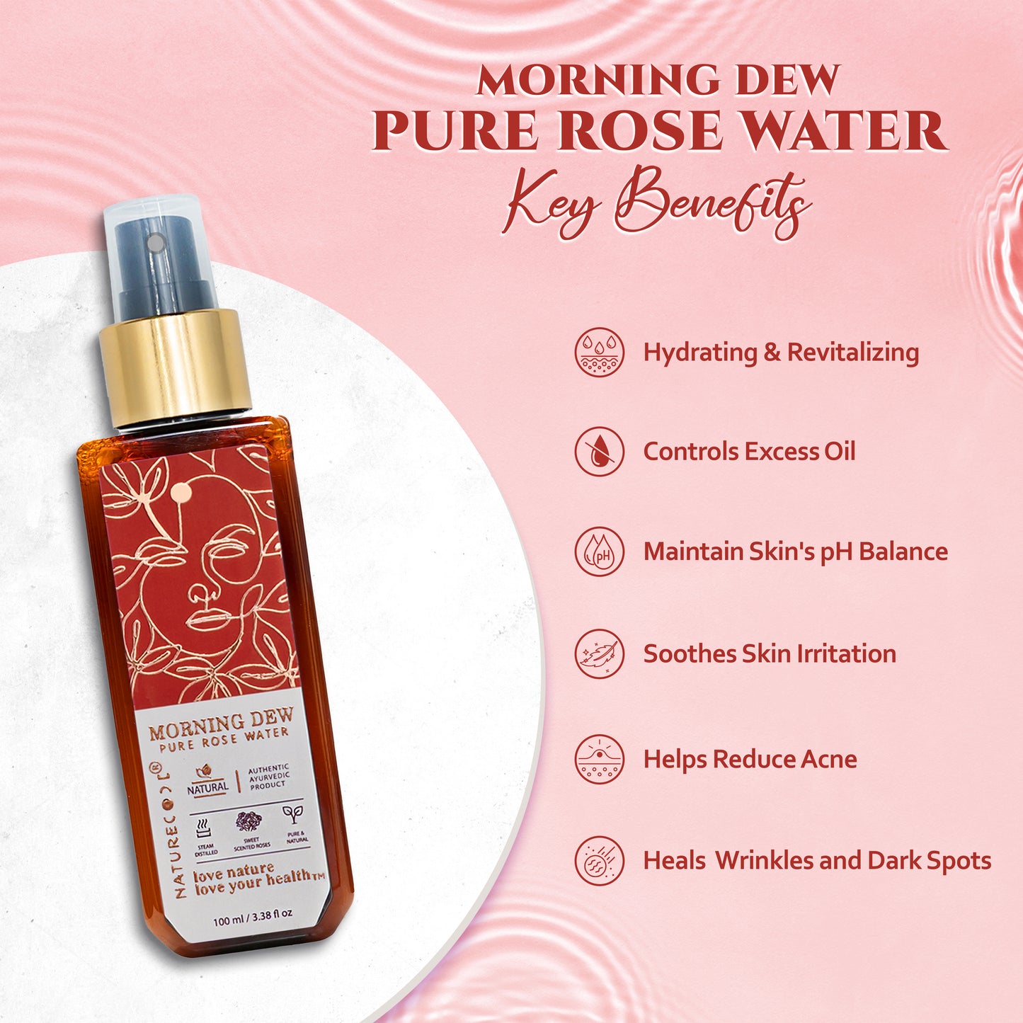 Morning Dew Pure Rose Water