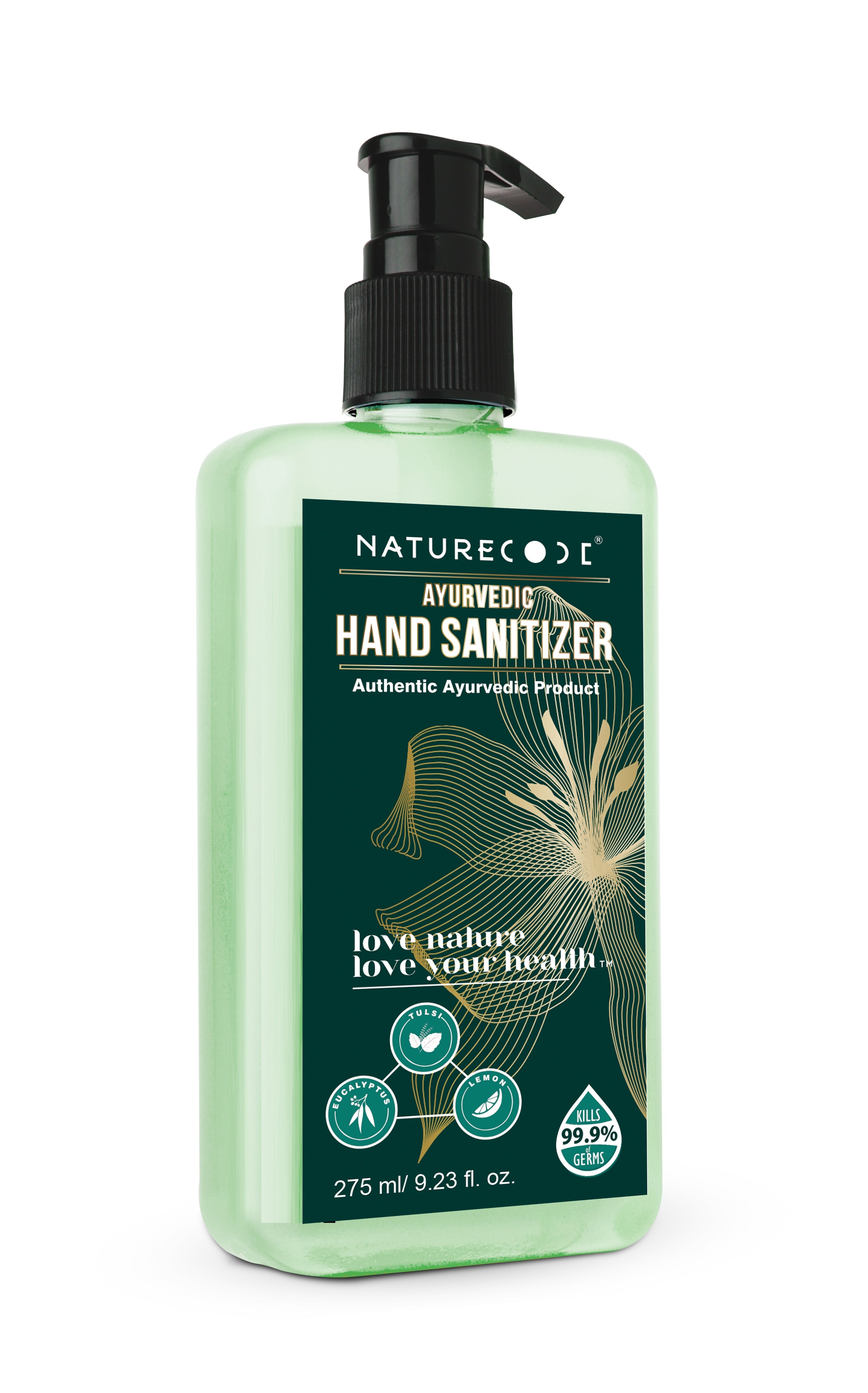 Ayurvedic Hand Sanitizer (275ml) Naturecodeindia