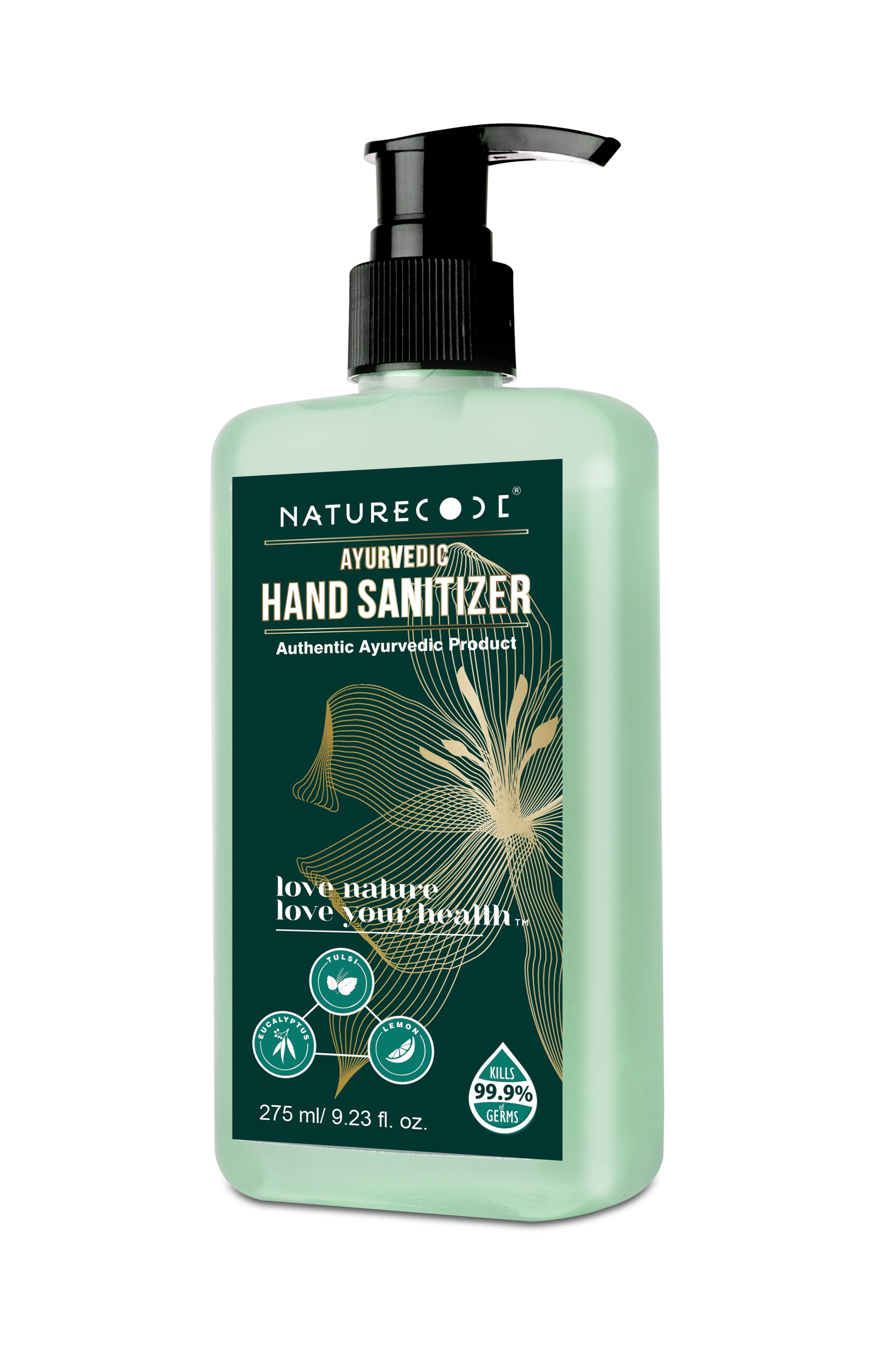Ayurvedic Hand Sanitizer (275ml) Naturecodeindia