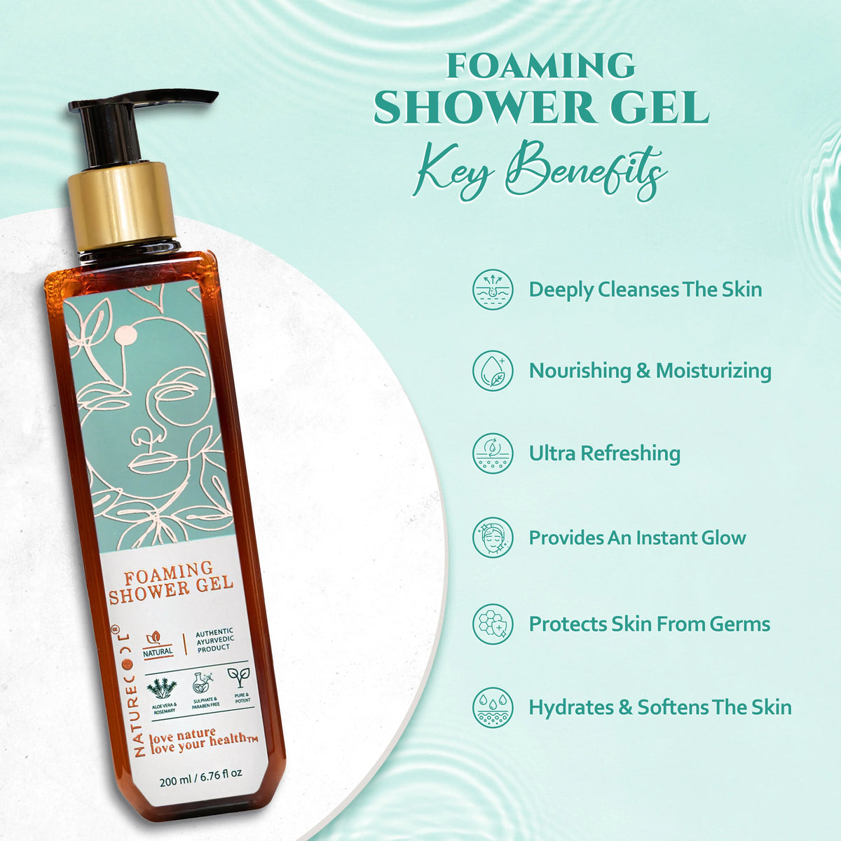Foaming Shower Gel Naturecodeindia