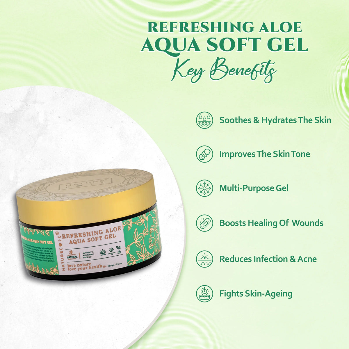 Refreshing Aloe Aqua Face Gel Naturecodeindia