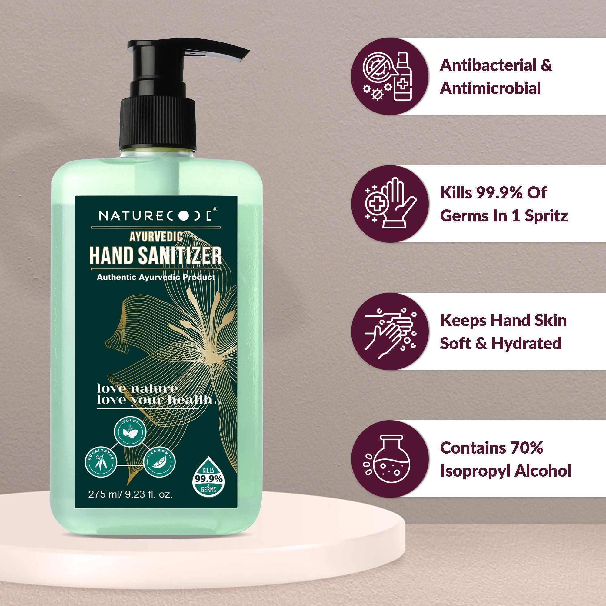 Ayurvedic Hand Sanitizer (275ml)