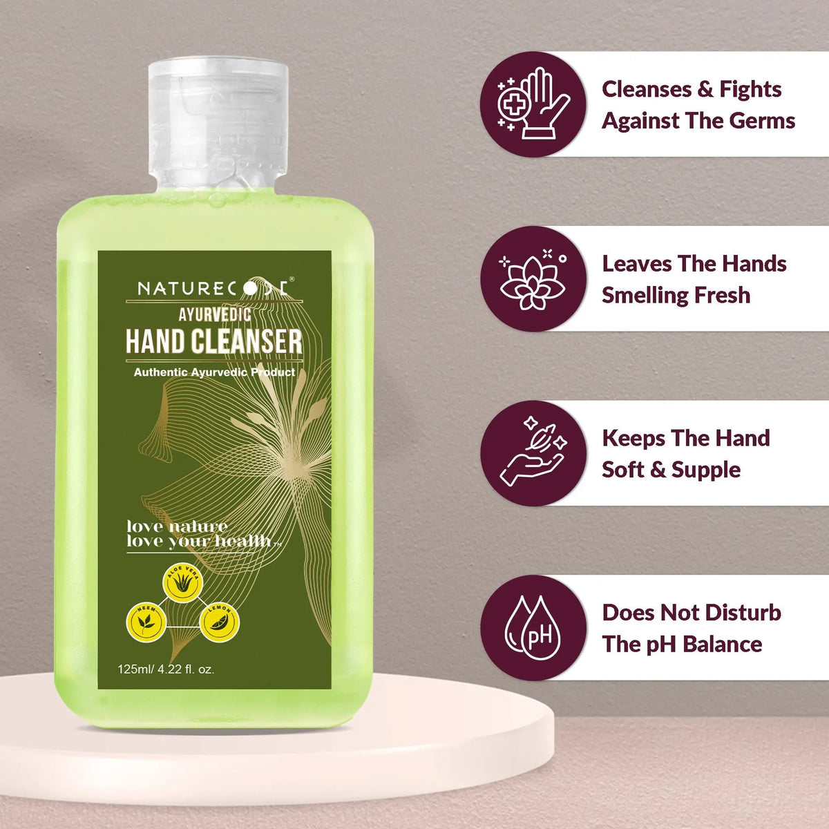 Ayurvedic Hand Cleanser (125ml) Naturecodeindia