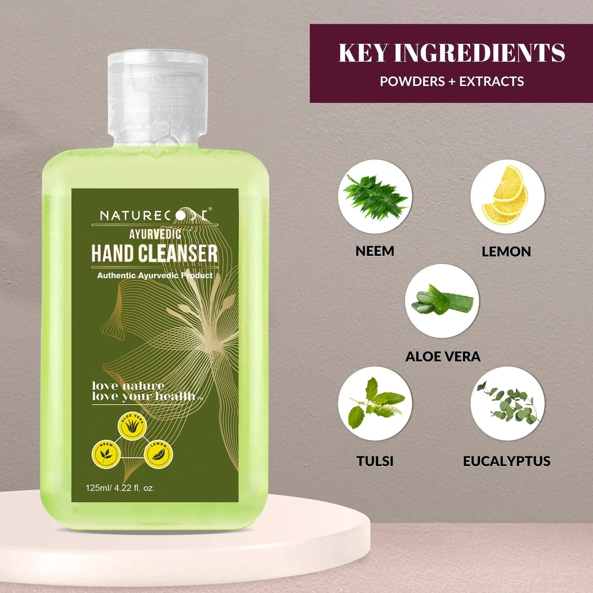 Ayurvedic Hand Cleanser (125ml) Naturecodeindia