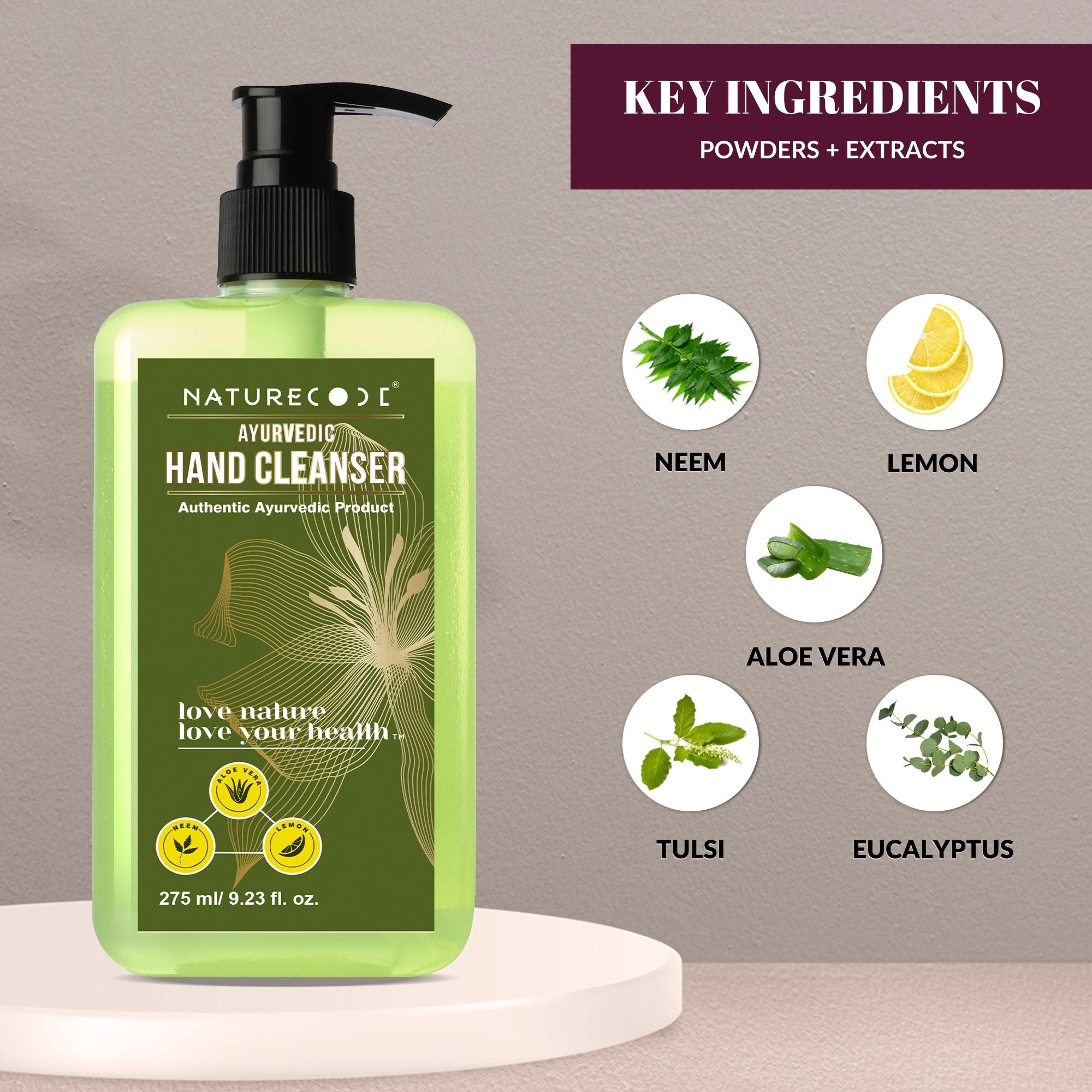 Ayurvedic Hand Cleanser (275ml)