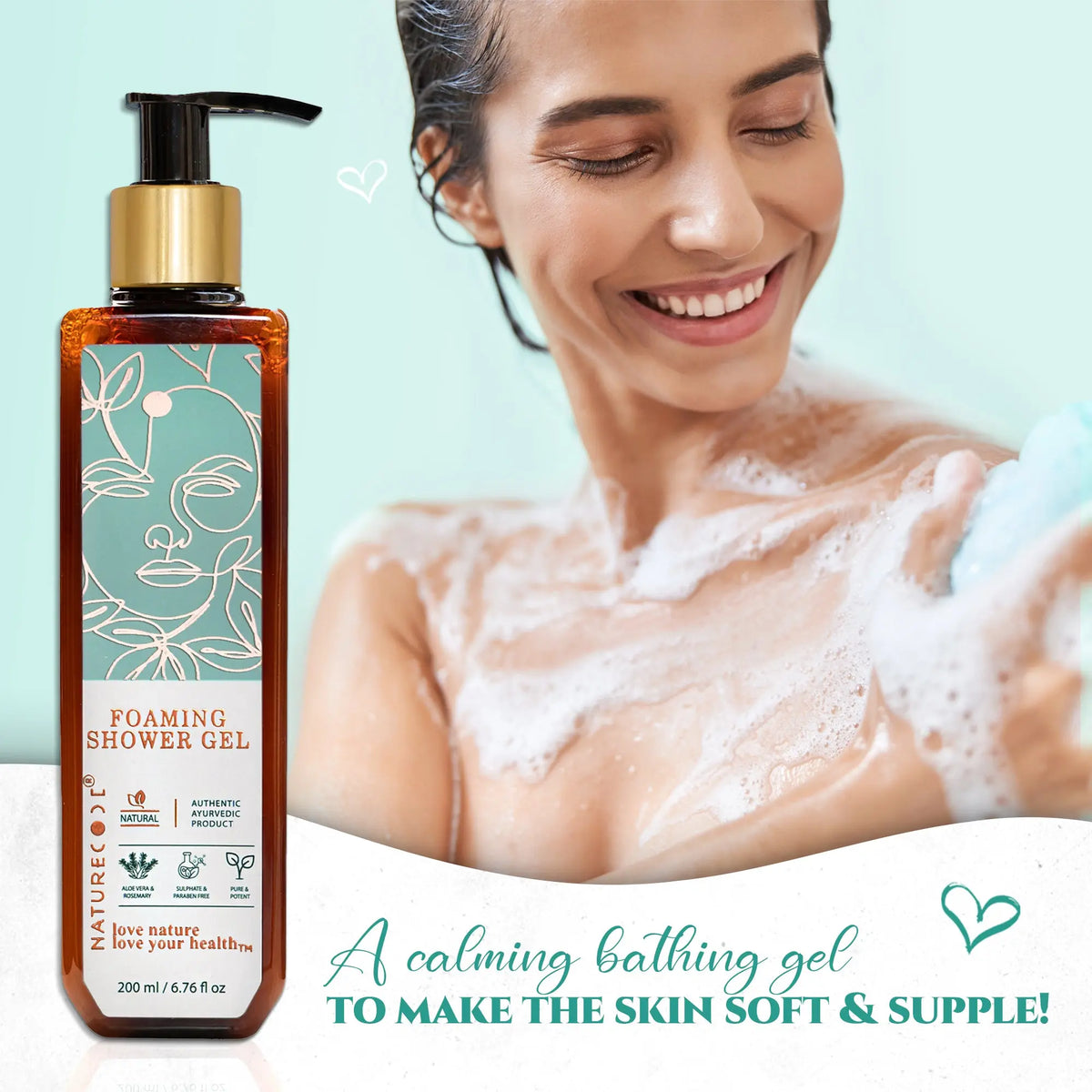 Foaming Shower Gel Naturecodeindia