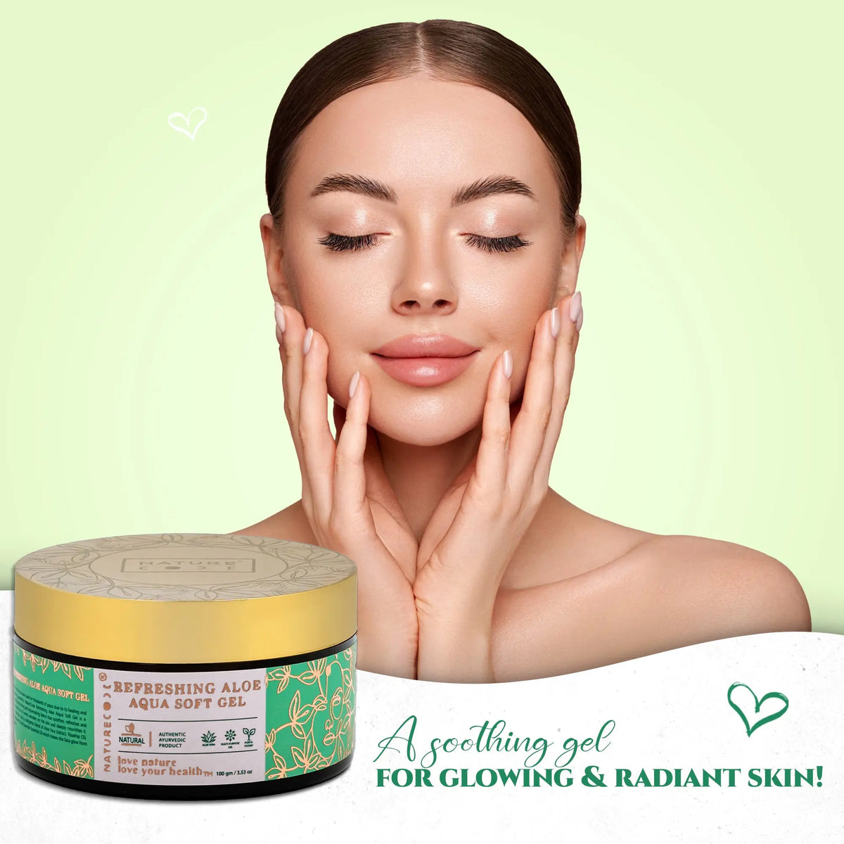 Refreshing Aloe Aqua Face Gel Naturecodeindia