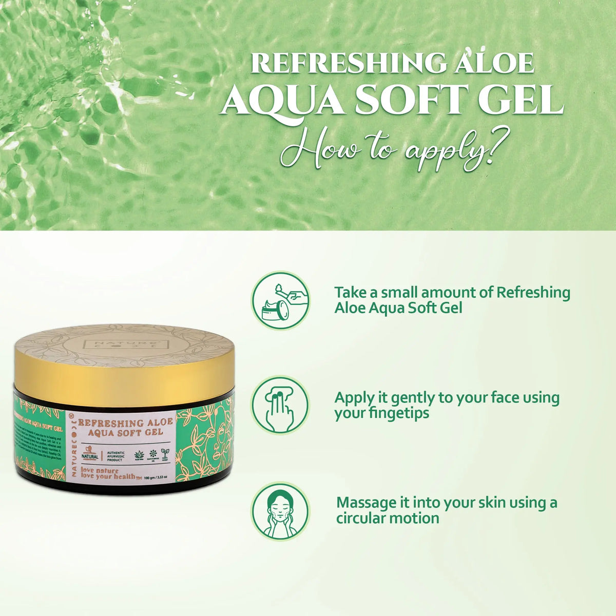 Refreshing Aloe Aqua Face Gel Naturecodeindia