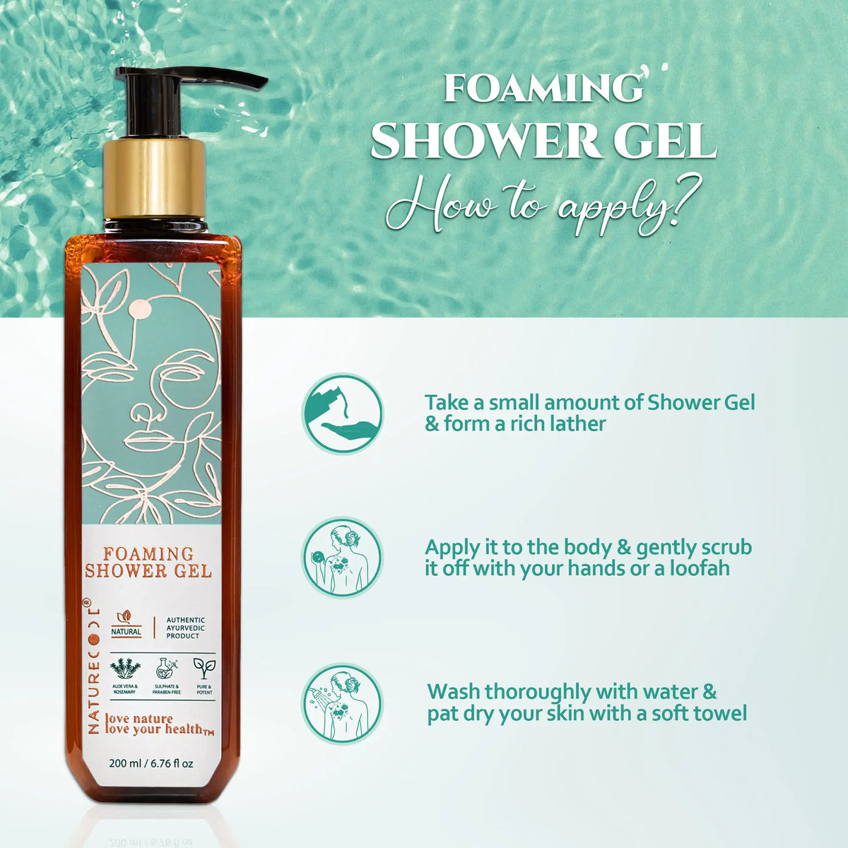 Foaming Shower Gel Naturecodeindia