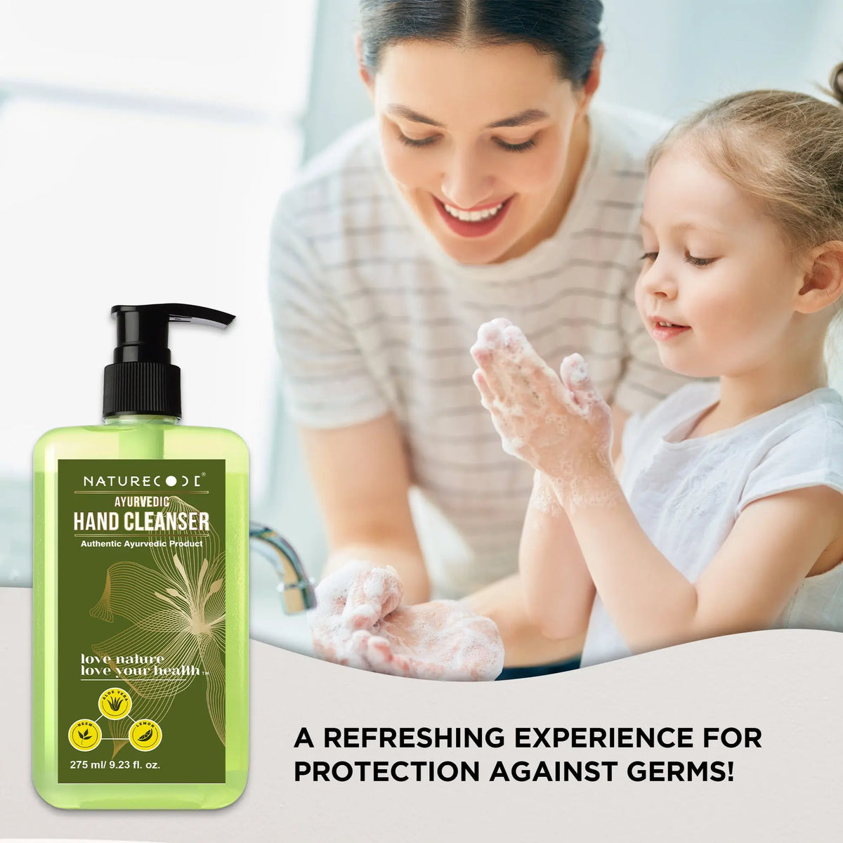 Ayurvedic Hand Cleanser (275ml) Naturecodeindia