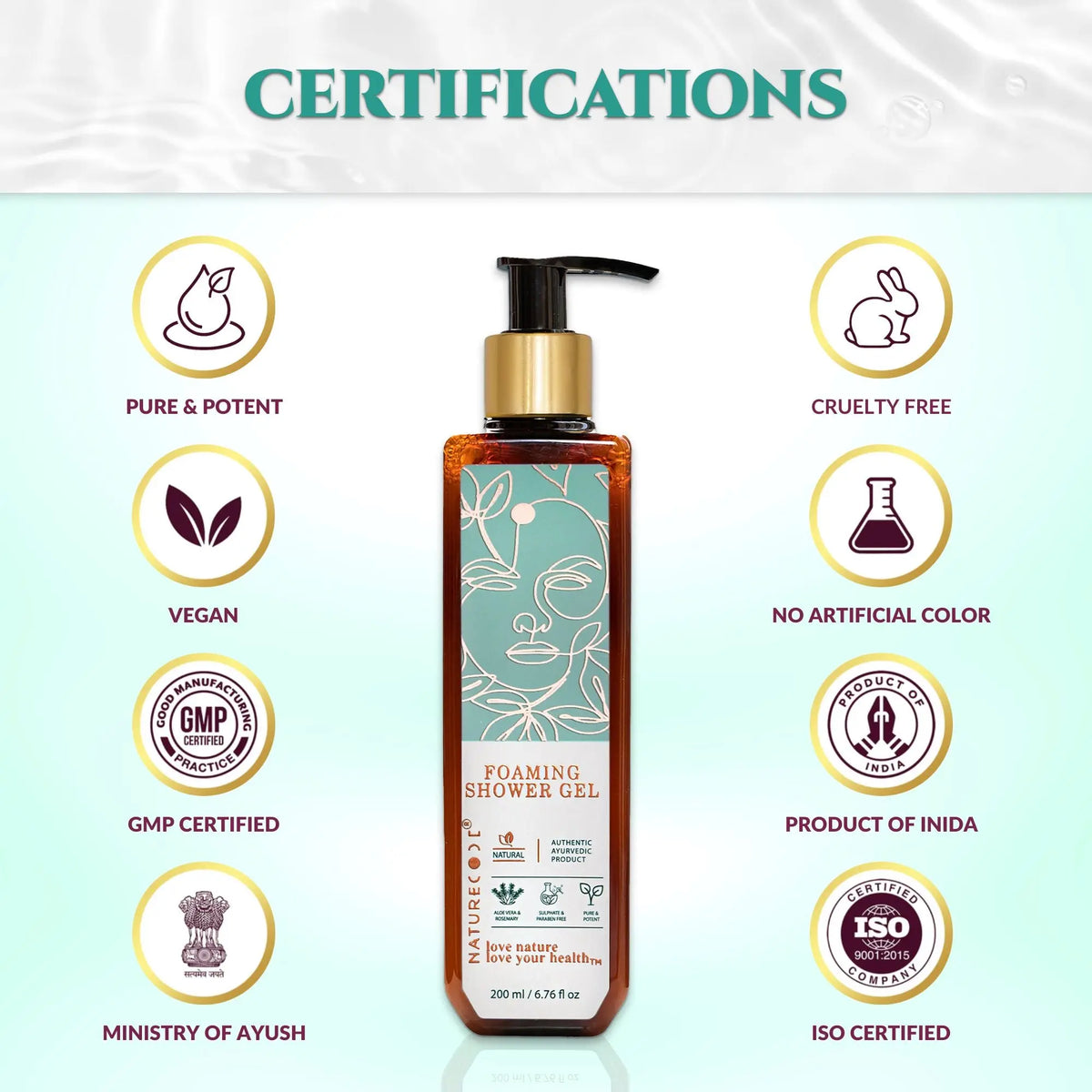 Foaming Shower Gel Naturecodeindia
