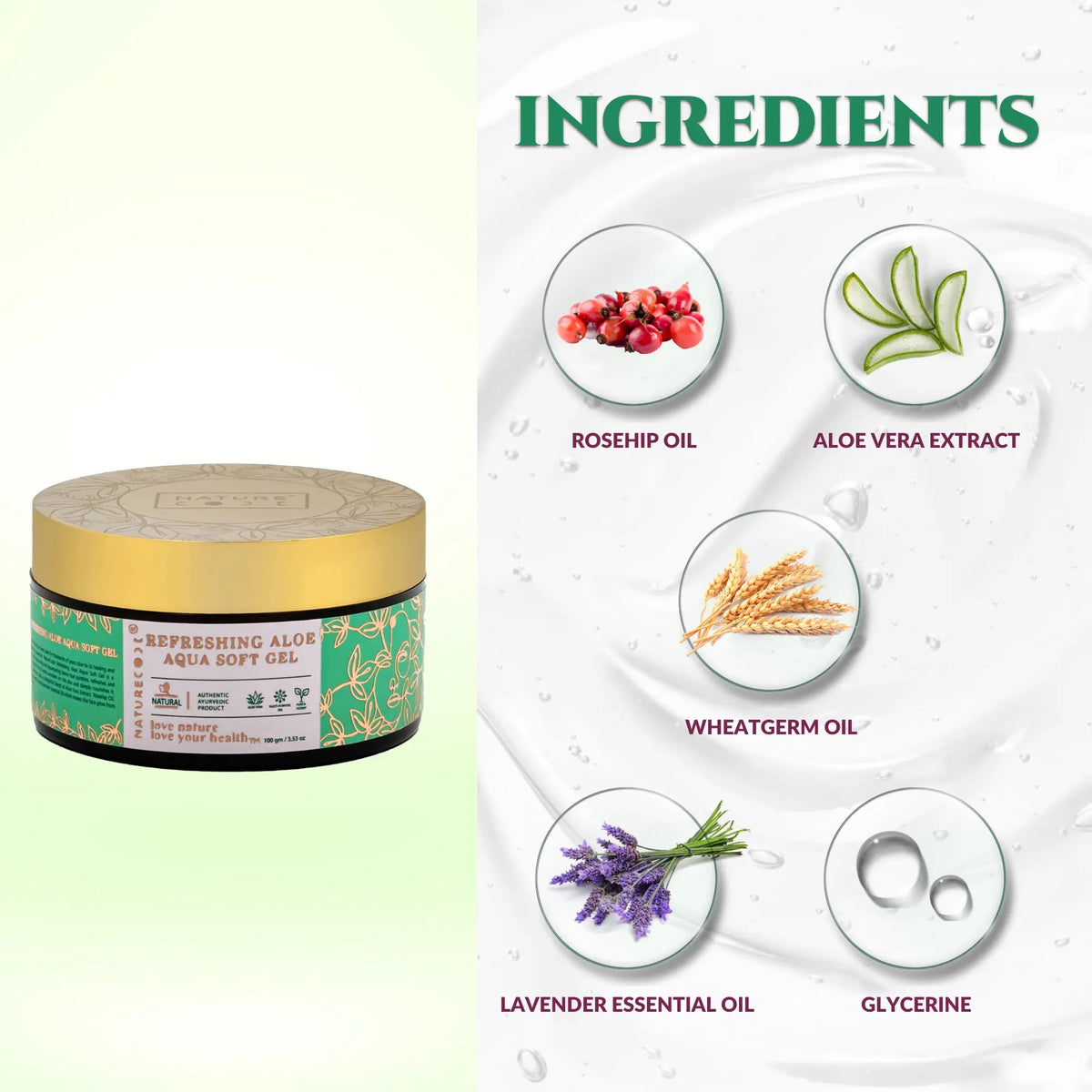 Refreshing Aloe Aqua Face Gel Naturecodeindia