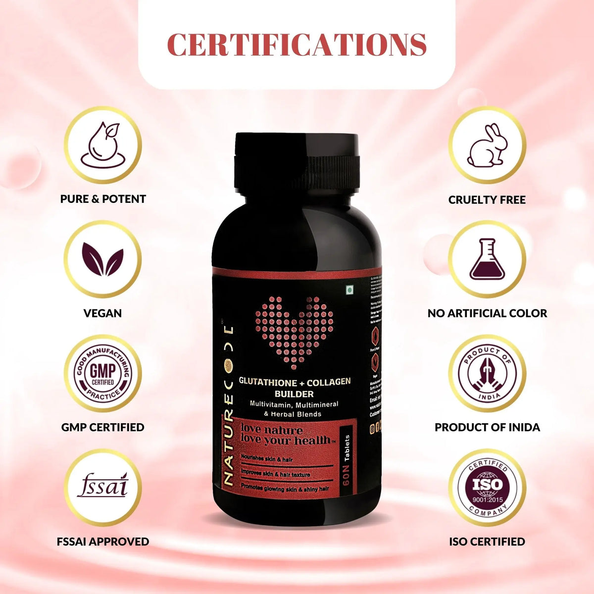 Glutathione + Collagen Builder Naturecodeindia