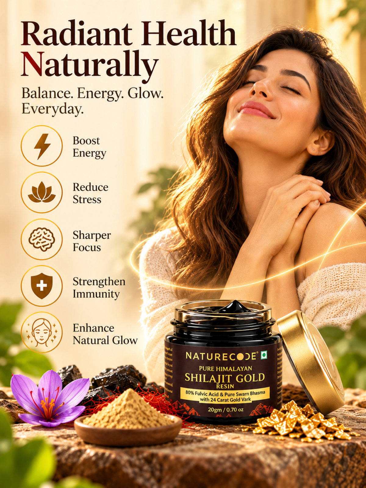 Shilajit Gold Resin for Women — wellness creative