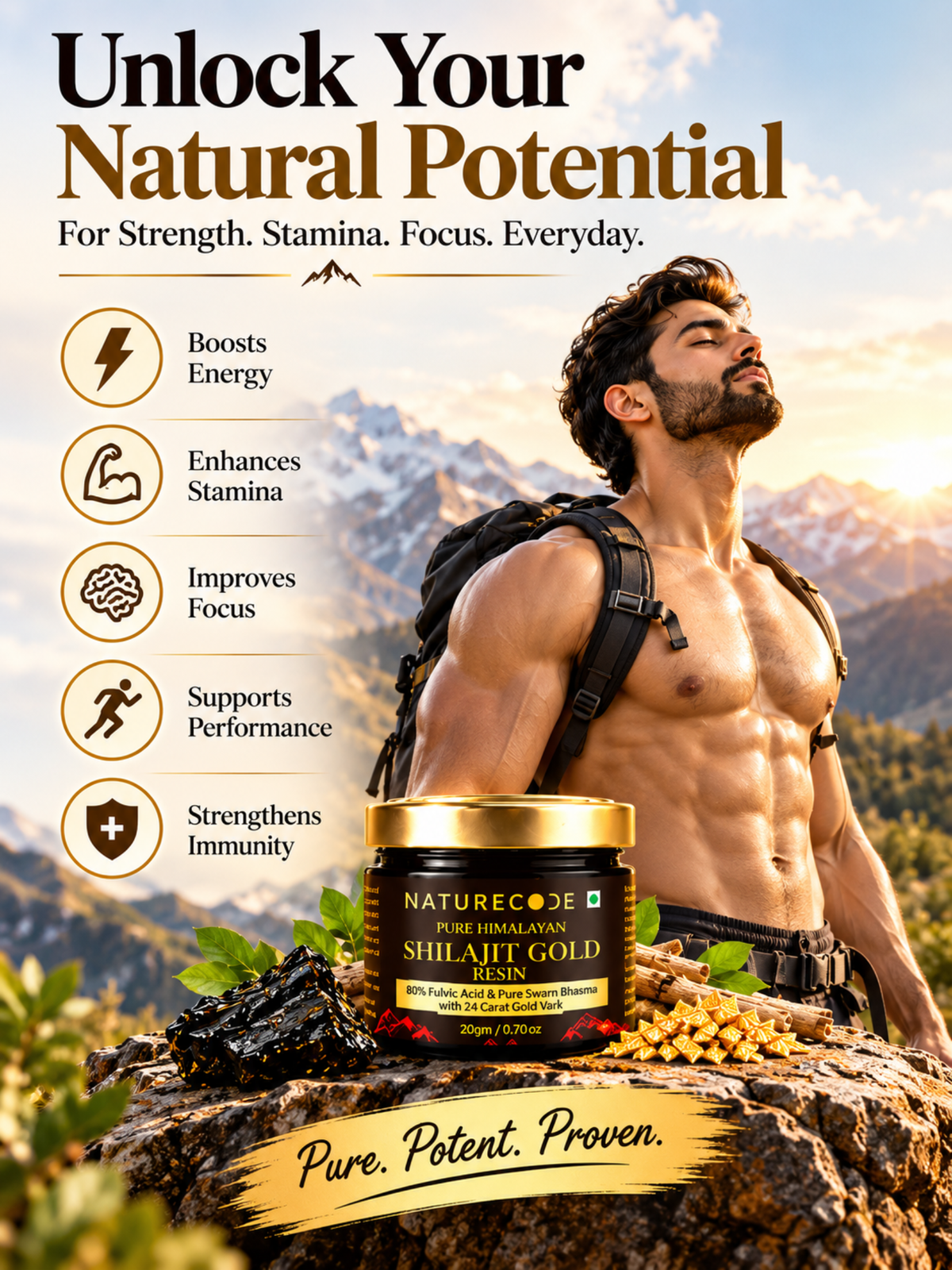Shilajit Gold Resin for Men — vitality creative