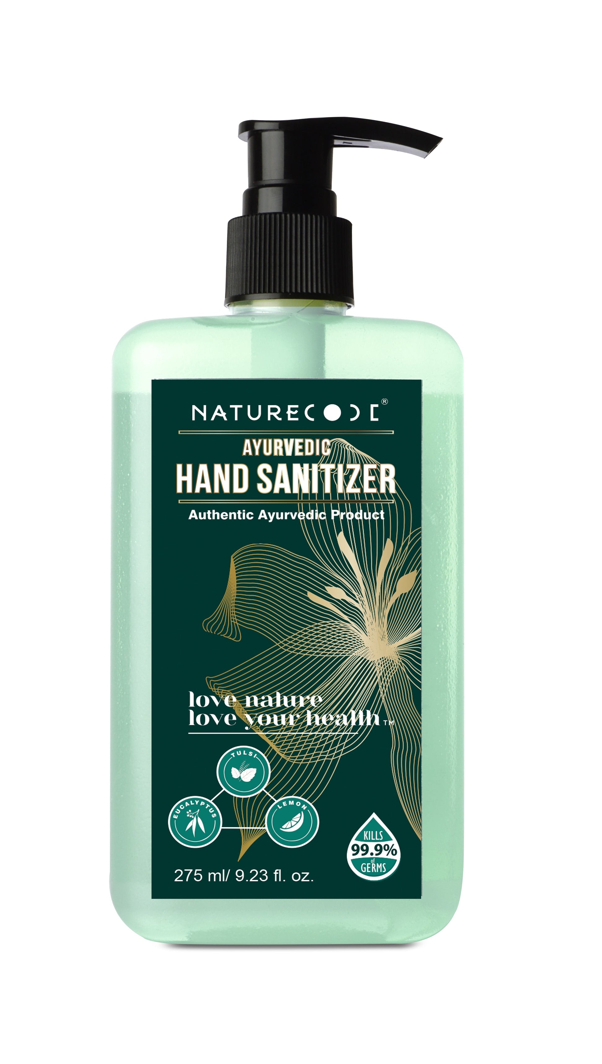 Ayurvedic Hand Sanitizer (275ml) Naturecodeindia