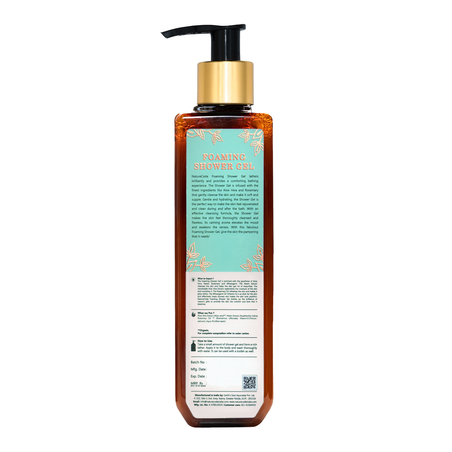 Foaming Shower Gel Naturecodeindia