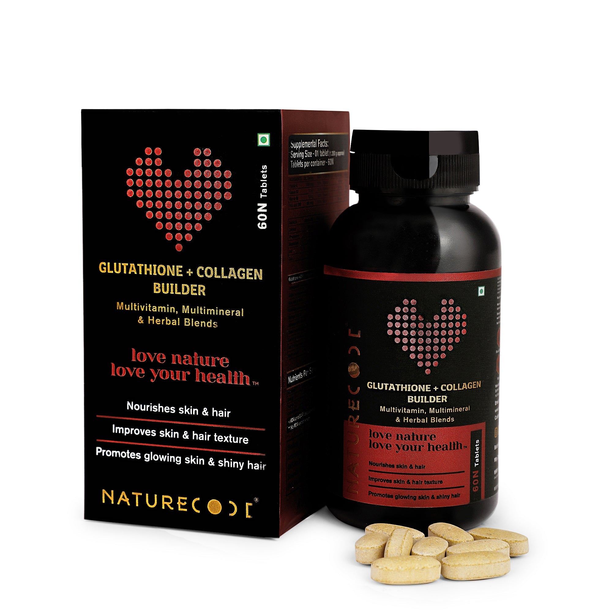 Glutathione + Collagen Builder Naturecodeindia