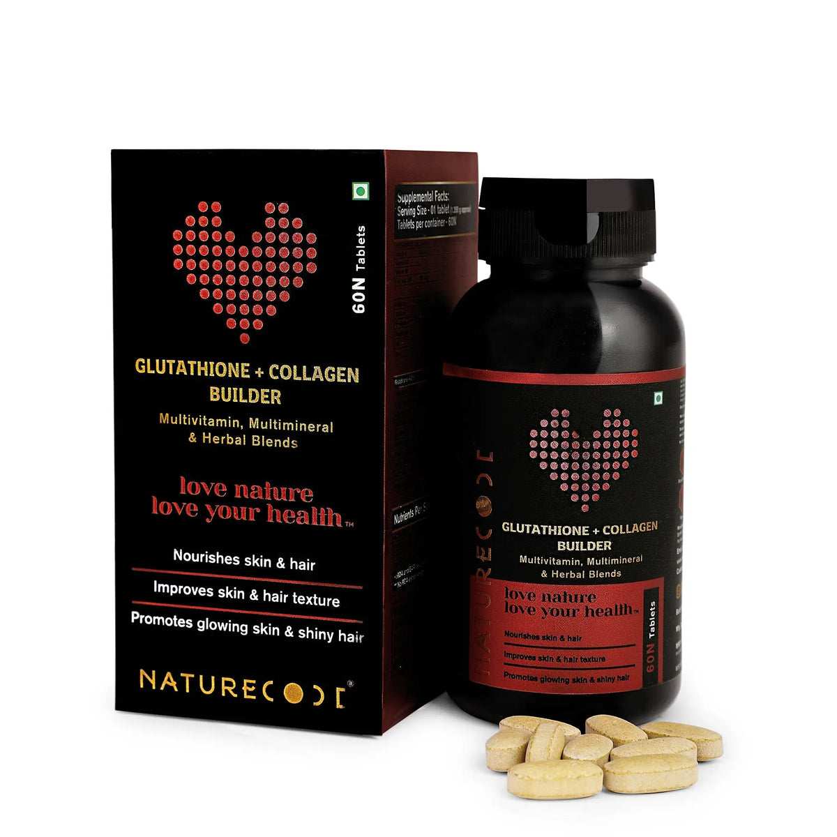 Glutathione + Collagen Builder Naturecodeindia