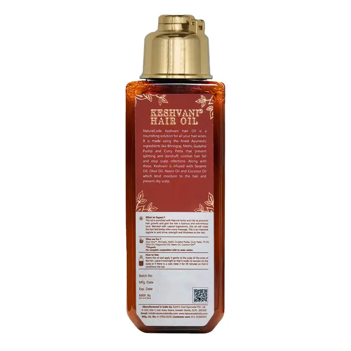 Hair Cleanser, Hair Conditioner & Keshvani Hair Oil Naturecodeindia