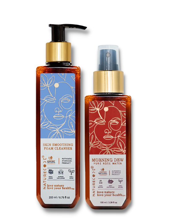 Skin Smoothing Foam Cleanser & Morning Dew Pure Rose Water